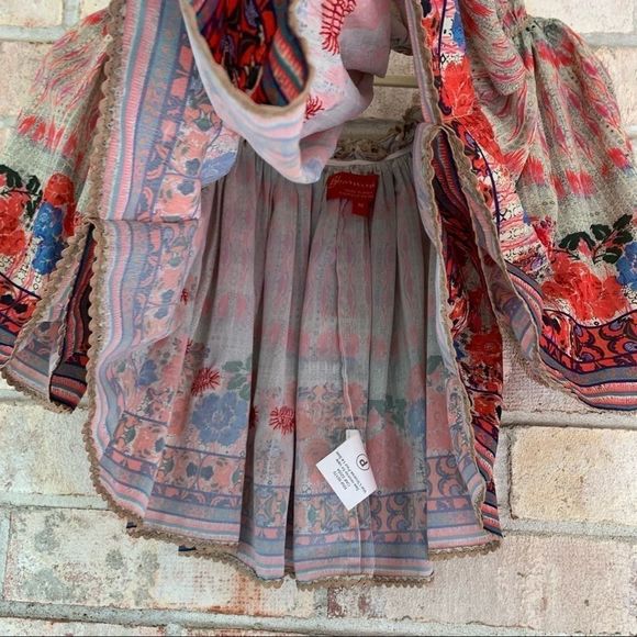 EUC Anthro Bhanuni Jyoti Villa Crop Top Swing GORG - Picture 9 of 12